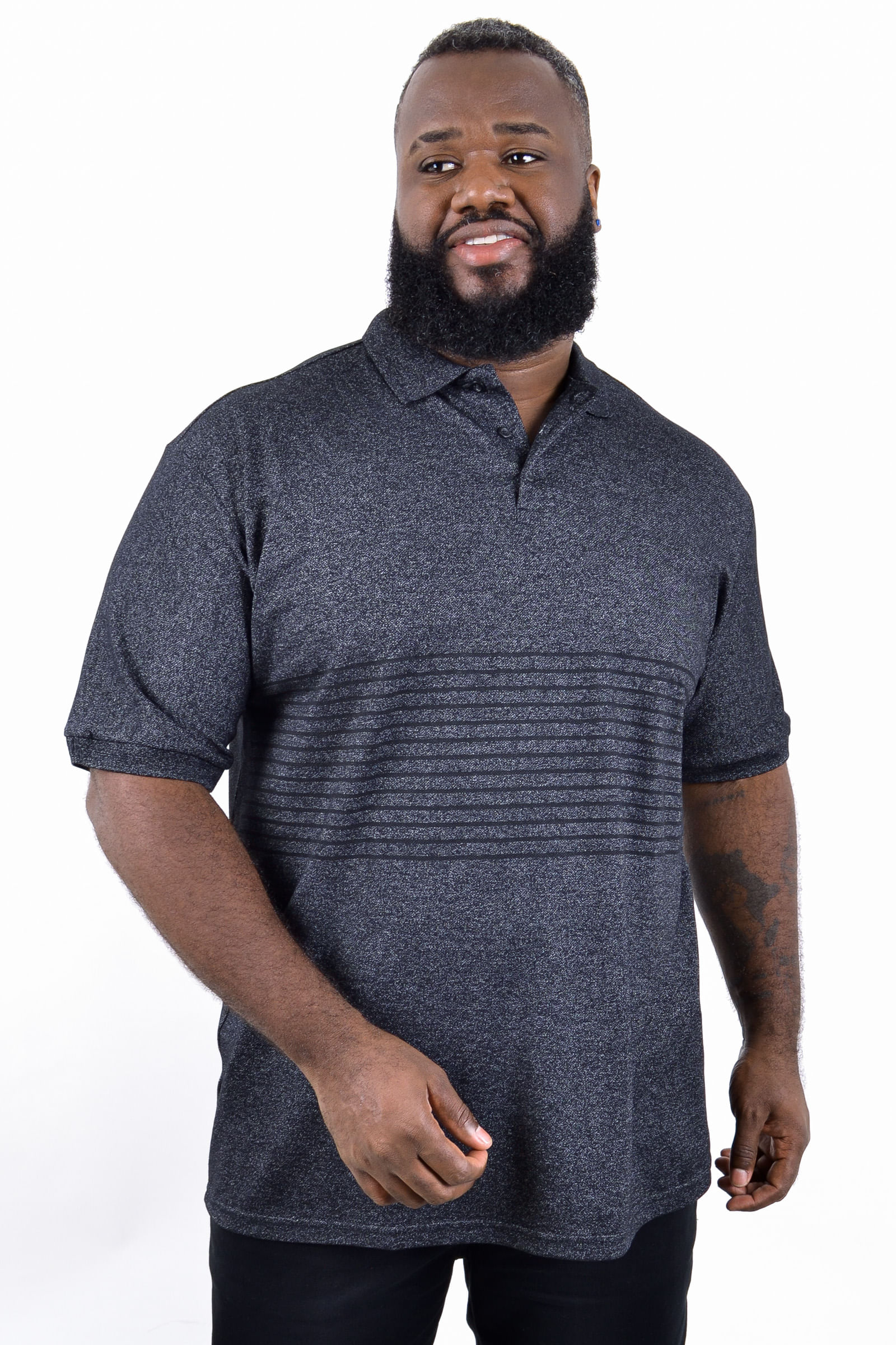 Polo masculina piquet mescla listras frente_0026_3.jpg